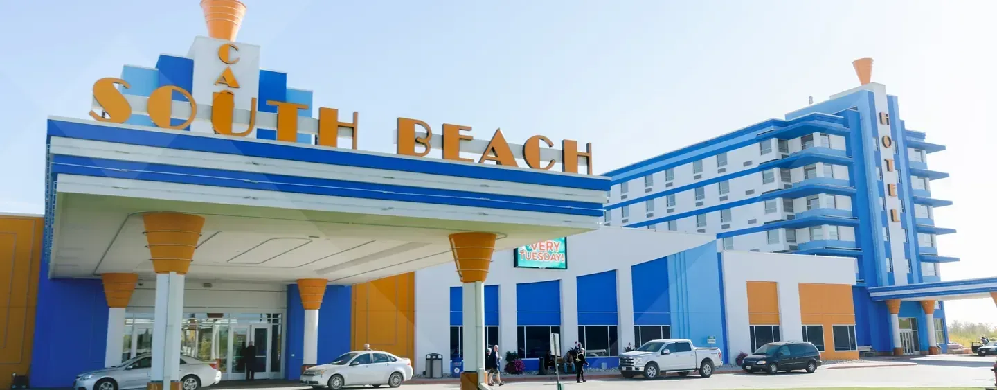 Waterfront setting at South Beach Casino & Resort, Scanterbury